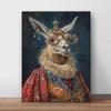 Premium Vintage Royal Animal Pet Portrait Posters and Prints Canvas Printing Wall Art Picture for Living Room Home Decor Gifts