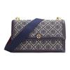 T Monogram Canvas Flap Accordion Bag Women Shoulder Bag Navy-Blue 81863-405