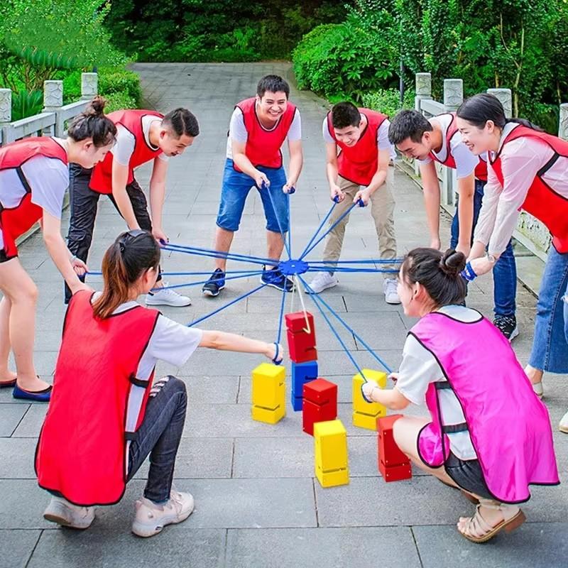 5 Stück Outdoor Sport Teamwork Spiel Requisiten Spielzeug Kinder Kooperieren Zum Turmbau Kindergarten Sensorisches Spielzeug Kinder Sportspielzeug