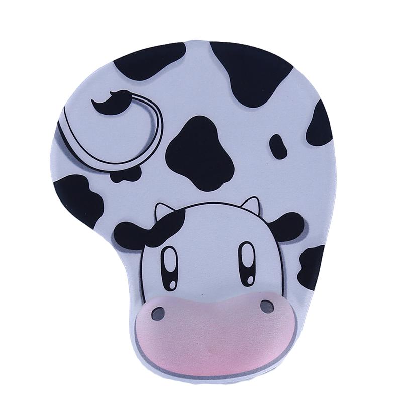 Mouse Pad Cows Silicone Wristband Super Soft Pad Hand Rests Cute Fresh Creative Cartoon
