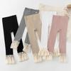 Baby Girls Leggings Lace Pants Kids Cotton Solid Ruffle Lace Children Tights Casual Pantyhose Trousers Spring Autumn