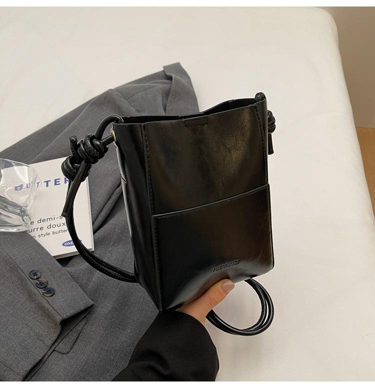 Mobile phone bag female crossbody new niche fashion shoulder bucket small bag for mobile phones