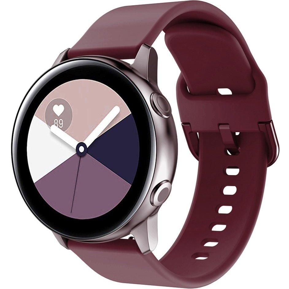 Universal Silicone Strap 20mm, Burgundy