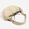 Beach Vacation Contrasting Mesh Bag, Cow Horn Bag, Women's Handbag, One Shoulder Crossbody, Hand Woven Bag, Fishing Net Armpit Bag