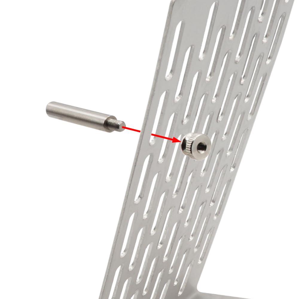 Ryohin Buhin Suport din Oțel Inoxidabil pentru Afișarea Pistolului, Suport pentru Armă de Tip Plasă, Robust, Raft pentru Arme Stil Baza Setagaya, Argintiu