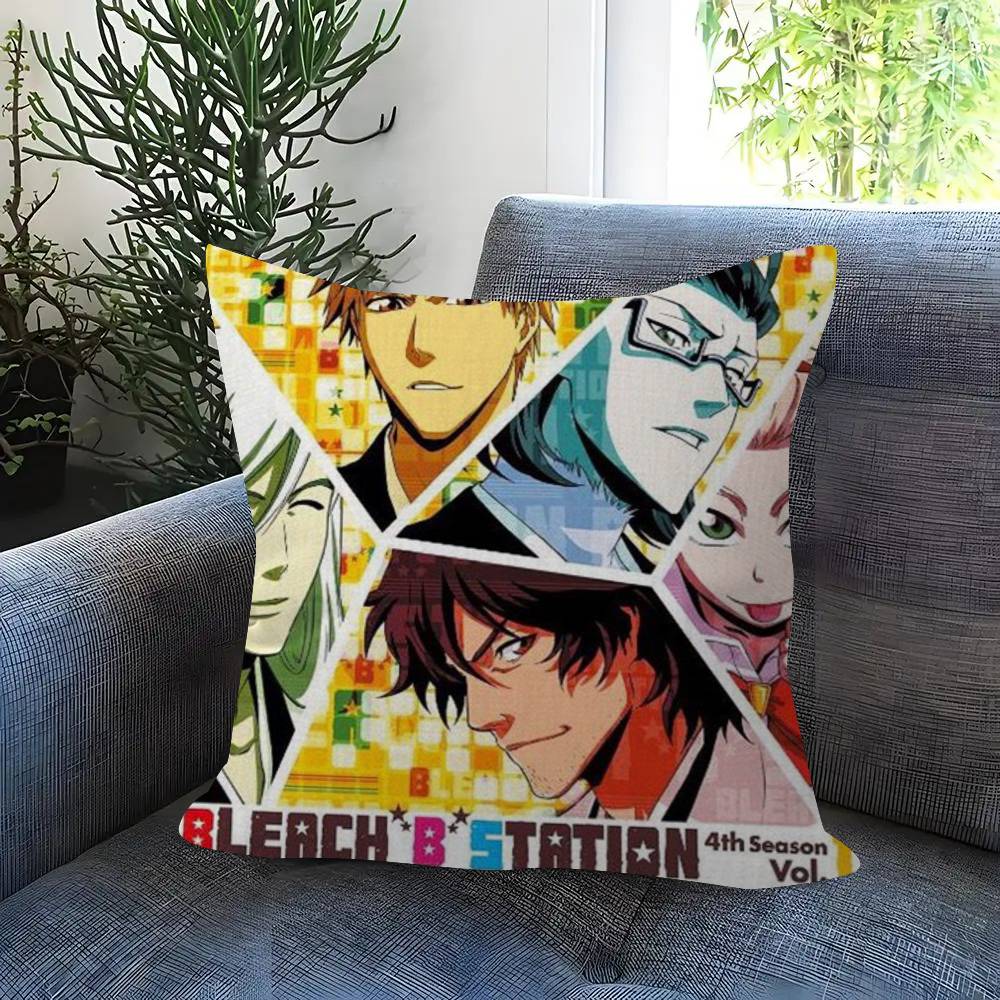 Japan Anime Bleach Pillow Cushion Cover Pillowcase Living Room Sofa Home Decor