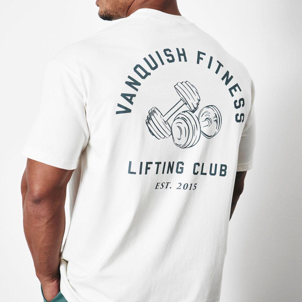 T-shirt de fitness en coton grande taille VQ pour homme - Manches courtes pour la course et les loisirs