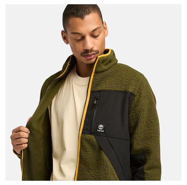 Timberland Fleece with Zipper Sherpa Mix Media