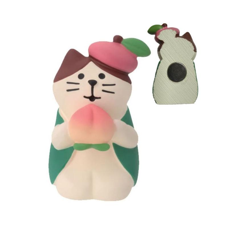 Japanese cat refrigerator sticker, grocery zakka cute bread coffee shop decoration gift miniature resin ornament