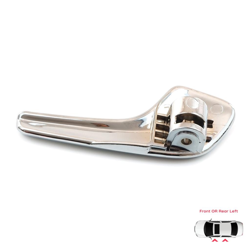 EDP219 Left Interior Door Handle Aluminum Plated Plastic for Vauxhall Opel Corsa D S07 2006-2014 4/5-Door Hatchback Van 13297813