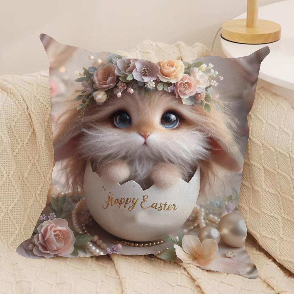 Good Christ funny Jesus Cushion Cover Silky Short Plush Invisible Zipper Dustproof Sofa Pillow Case for Home Decor