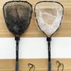 Folding Fishing Landing Net Sturdy Silicone Mesh Strong