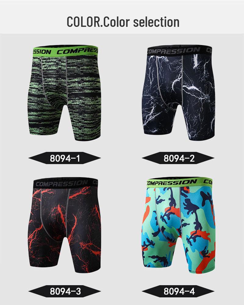 Struggle Clothing Modern Camouflage Quick-Dry Compression Shorts for Training and Running