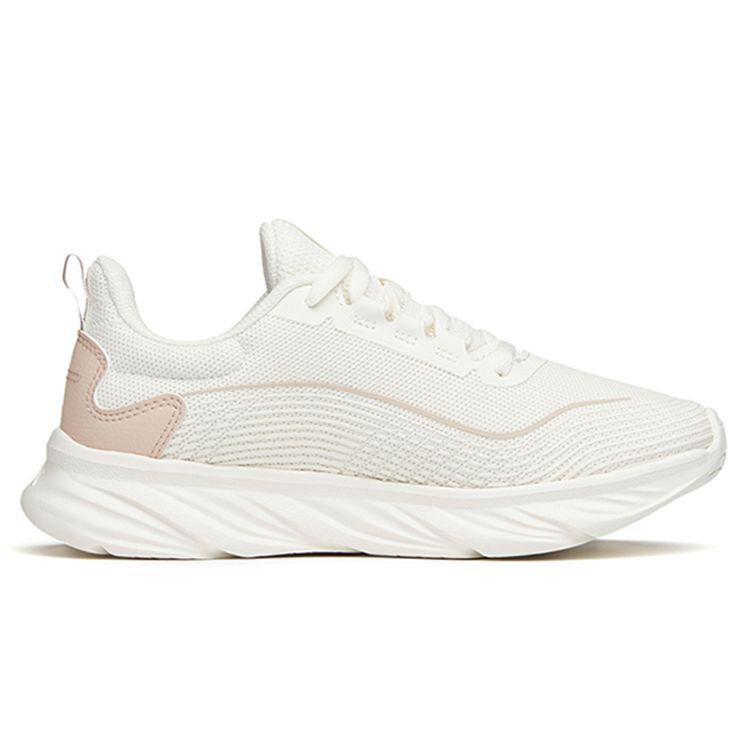 Anta Round Toe Comfortable Shock Absorbing Non-Slip Wear-Resistant Low-Top Running Shoes Women Sneaker Light-Pink 122145571-3
