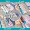 1Set Vacuum Compression Bag With Hand Pump For Clothing Sorting Bedding Space Saving Sealed Bag Combination Wardrobe Organizer