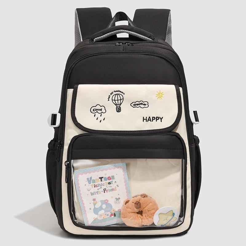Travel Cartoon Girls Backpack With Cushion Straps For Education And Day Trips
