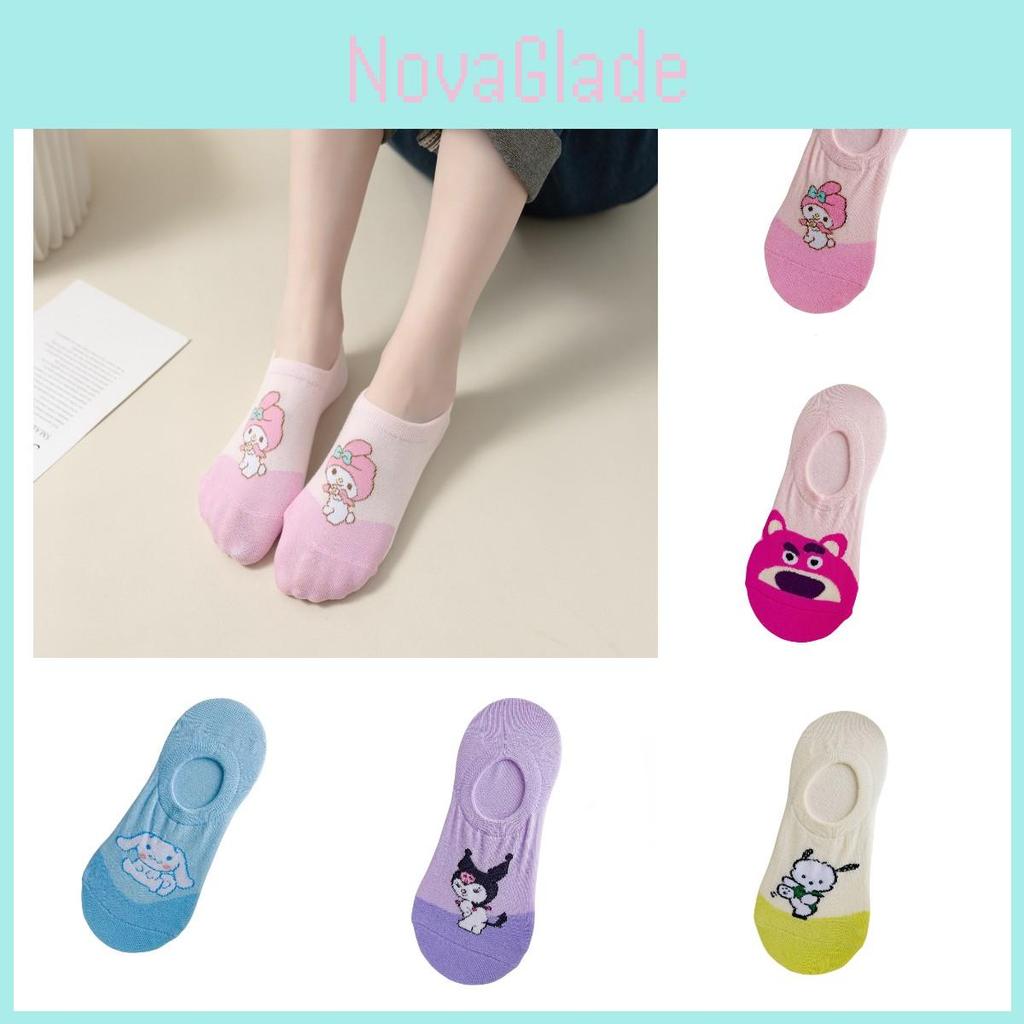 Cute Cartoon Women's Cotton Boat Socks Sweet And Lovely Suitable For Summer