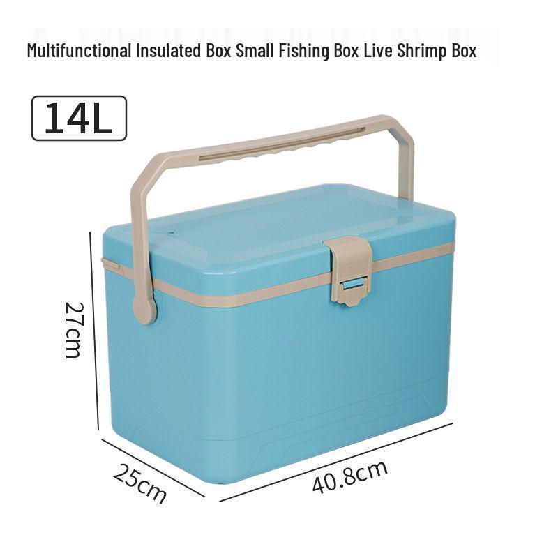 Sea Fishing Insulated Tackle Box with Oxygenator - Lightweight, Refrigerated, and Perfect for Live Shrimp.