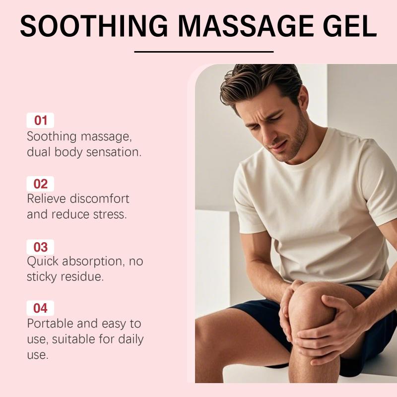 Joint Soothing Massage Gel for Knees Wrists and Feet Gentle Skin Formula Fast Absorption Daily Use for Sore 