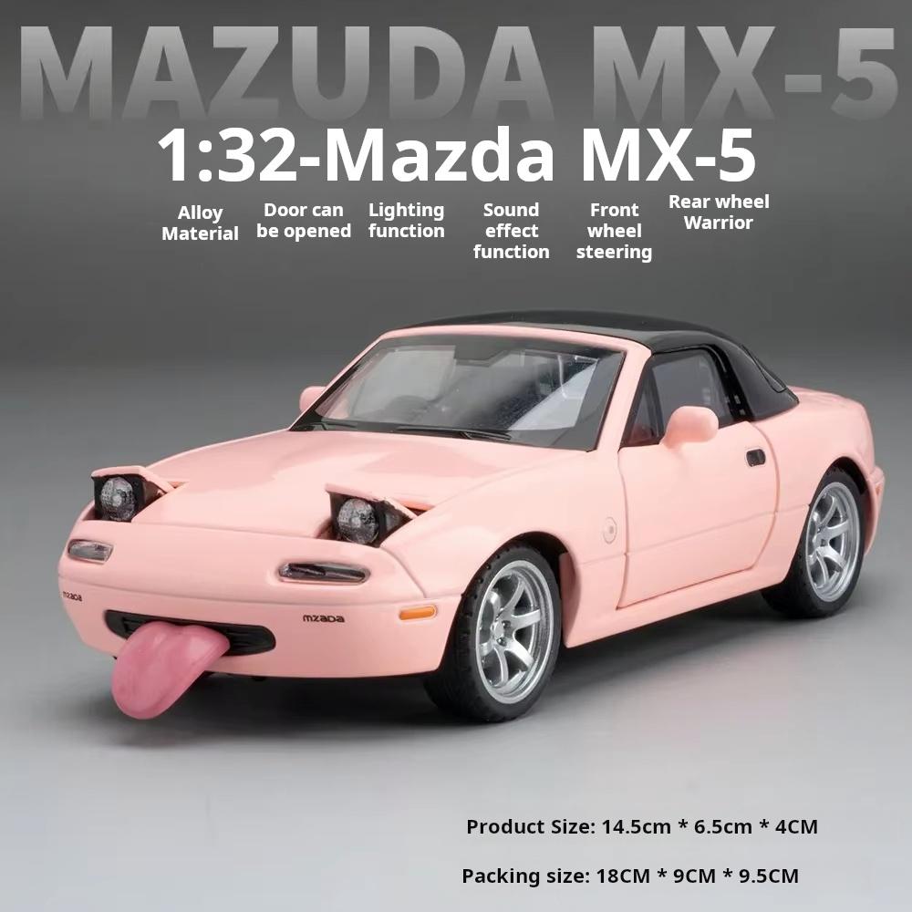 

1:32 MX-5 Supercar Alloy Model Car Toy Diecasts Metal Casting Sound and Light Car Toys For Children Vehicle розовый