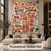 Autumn Harvest (81) Theme Wall Tapestry Customized With Name Text Personalized Hanging Tapestry For Bedroom Living Room Decor