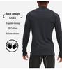Men's Long Sleeve Quick-Dry Compression Sportswear for Running & Basketball
