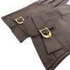 Dior logo leather gloves Brown leather Women Used