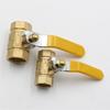 4-Point Yellow Natural Gas Ball Valve with Fine 3-Way Stem