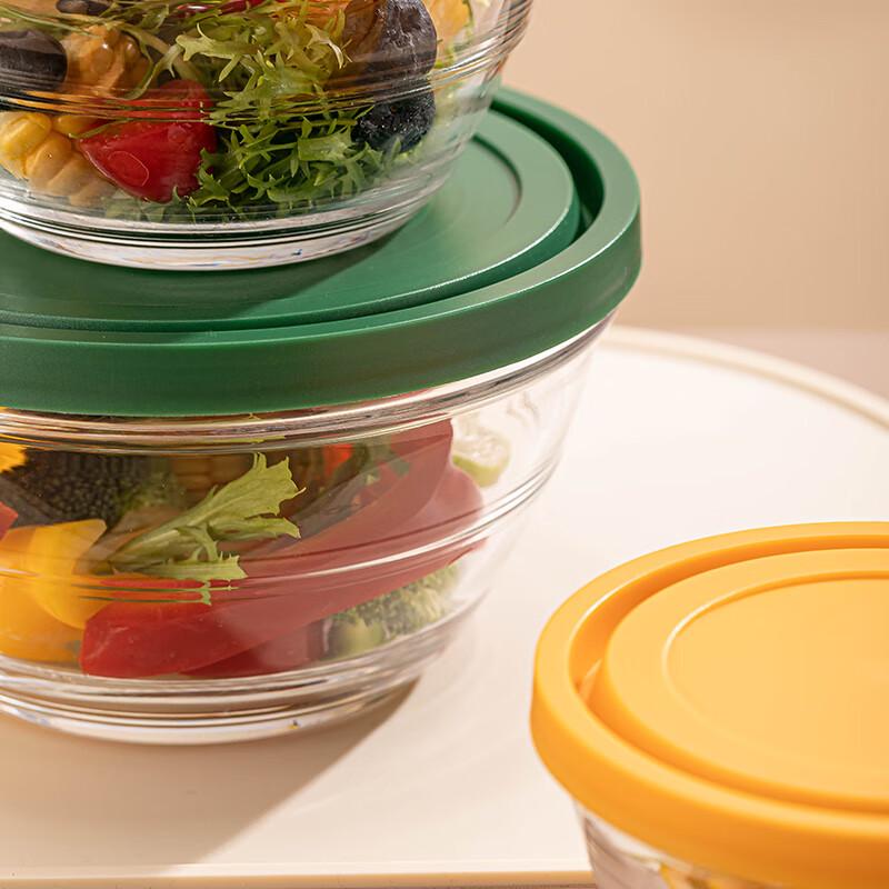 Leweishi Ledo Glas Salatschüssel Set