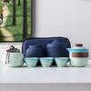Light Luxury Hand-painted One Pot Three Cups High-end Travel Tea Set Portable Set Teapot Teacup Business Commemorative Gift