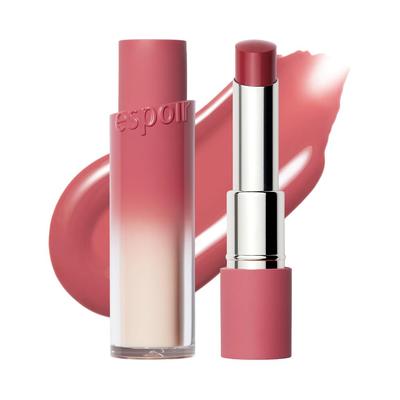 Espoir Nowhere Balming Glow Peach Rise 3g Lipstick Soft Peach Beige Mucous Membrane Lip Clear Color Close Fitting Moisturizing Shiny Light Application