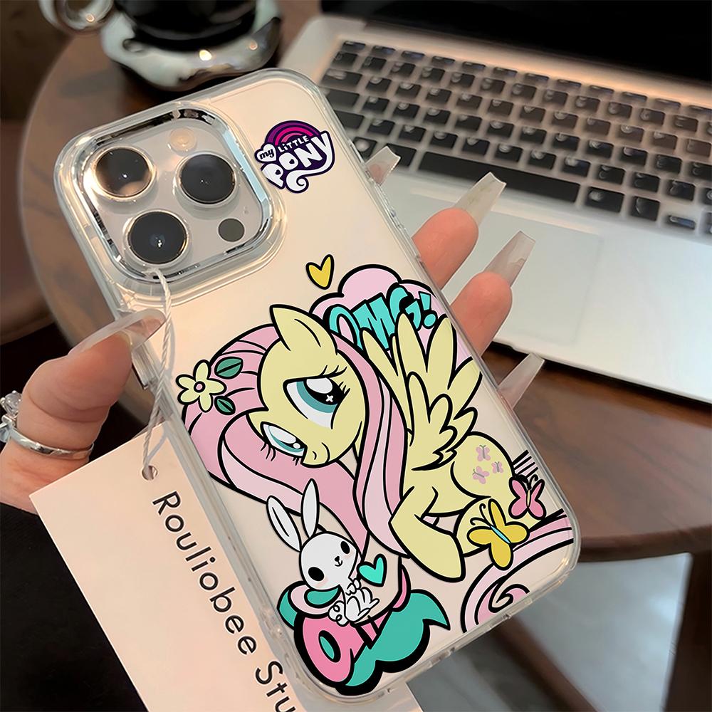 Cute cartoon My Little Pony Phone Case For iPhone 17 16e 16 15 14 13 12 11mini Pro Max X XR XSMAX 8 7 Air Plus Transparent Cover