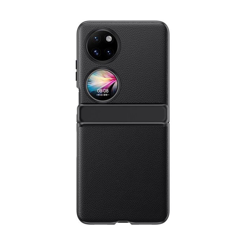 

Suitable for Huawei P50pocket Mobile Phone Case Center Shaft Hinge Business Men s Full-pack Anti-fall S Folding Luxury Plain Leather Case HUAWEI P50 Pocket S