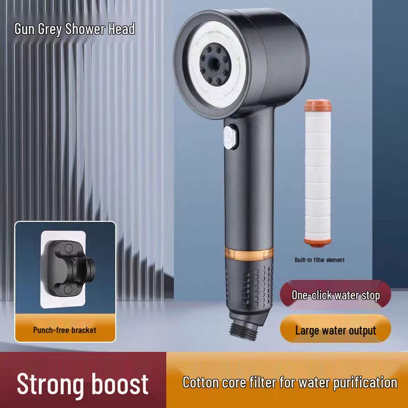 OLOEY 4-Mode Pressurized Handheld Shower Head