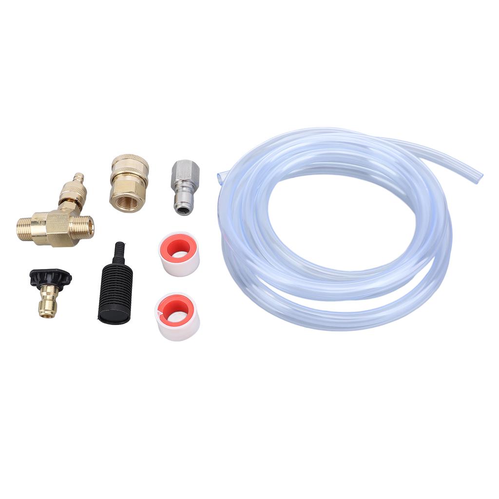 Kit Injector Chimic pentru Mașină de Spălat cu Presiune Înaltă Conector 3/8 Inch Valvă Reglabilă Mașină de Spălat 4000PSI