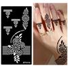 Ethnic Style Flower Tattoo Stickers Personalized Arm Foot Tattoos India Temporary Tattoo  Gifts