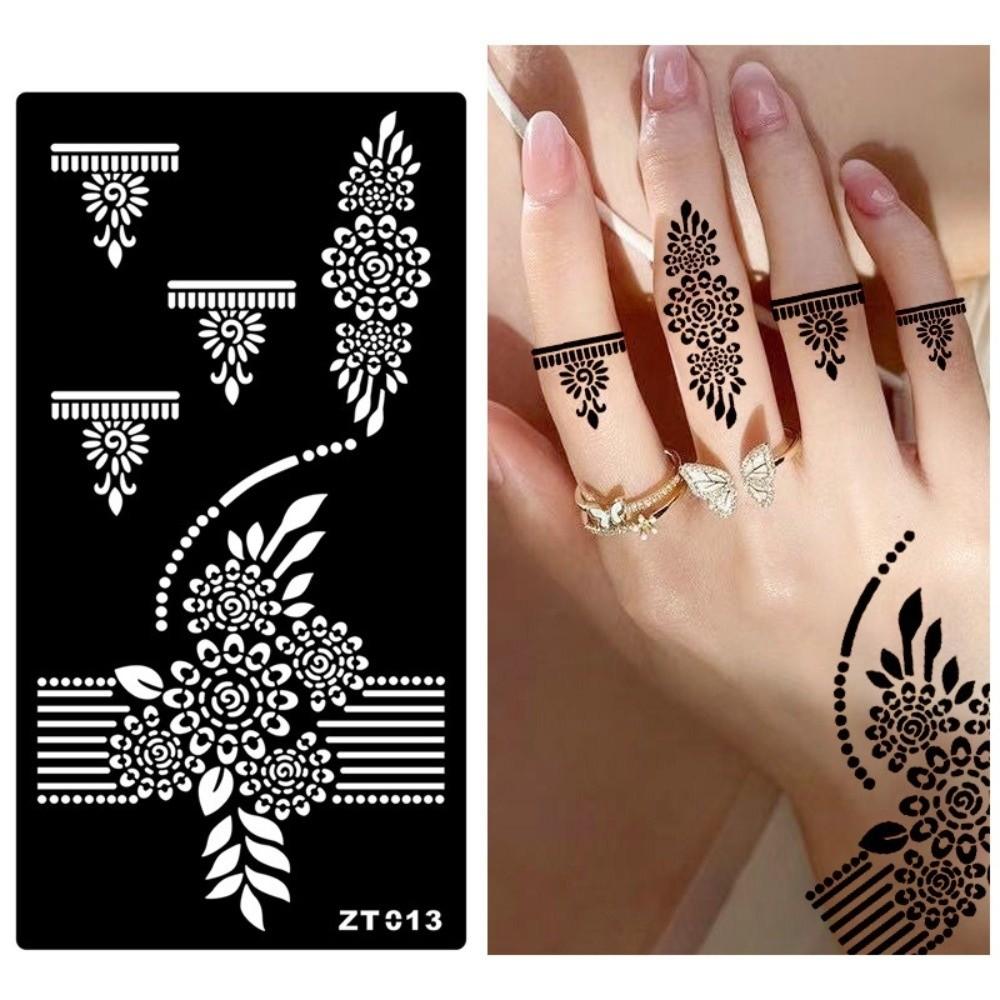 Ethnic Style Flower Tattoo Stickers Personalized Arm Foot Tattoos India Temporary Tattoo Gifts