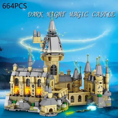 564 Teile/satz Dark Night Magic Castle Bausteine City View Märchenschloss Modell Ziegel Dekoration Kinder Weihnachtsgeschenke