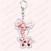 Heiß Populär Anime Cartoon Dämon Figur Schlüsselanhänger für Zubehör Tasche Angel Dust Schlüsselanhänger Ring Schlüsselring Schmuck Fans Freunde Geschenke