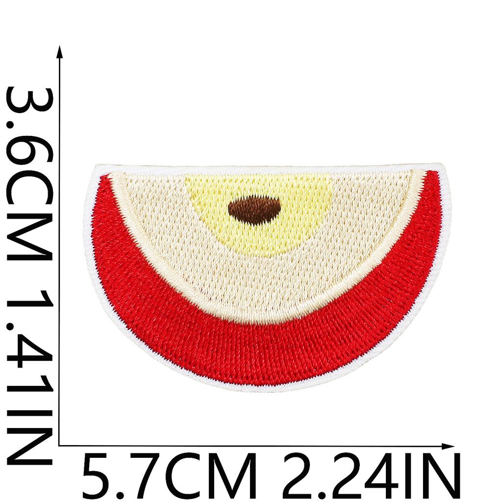 Cartoon Apple Embroidery Cloth Sticker Apple Cake Patch Sticker Children'S Clothes Decoration Stars Apple Embroidery Stamp Boy