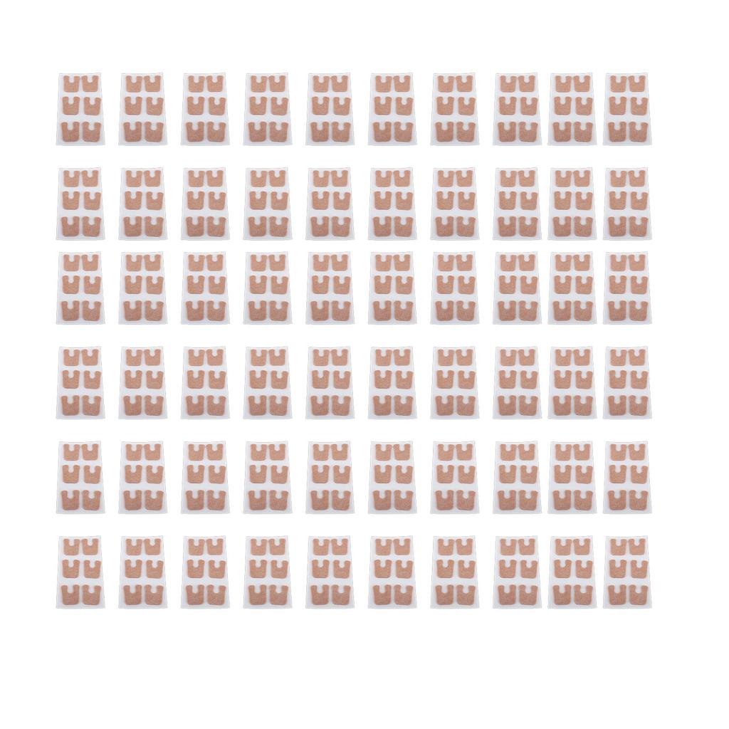 60Pcs Callus Pad U Shaped Cushions for Balls of Feet Soft Felt Corn Pad Reduce Friction Pressure 1 4in Thickness