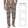 Men's Custom Pajama Pants with Pockets, Casual Long Sleep Pants for Home