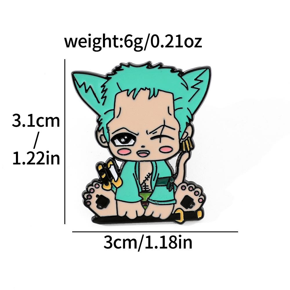 191 Spot ONE PIECE Brooch Riman Metal Badge Luffy Pirates One Piece Pin Accessories