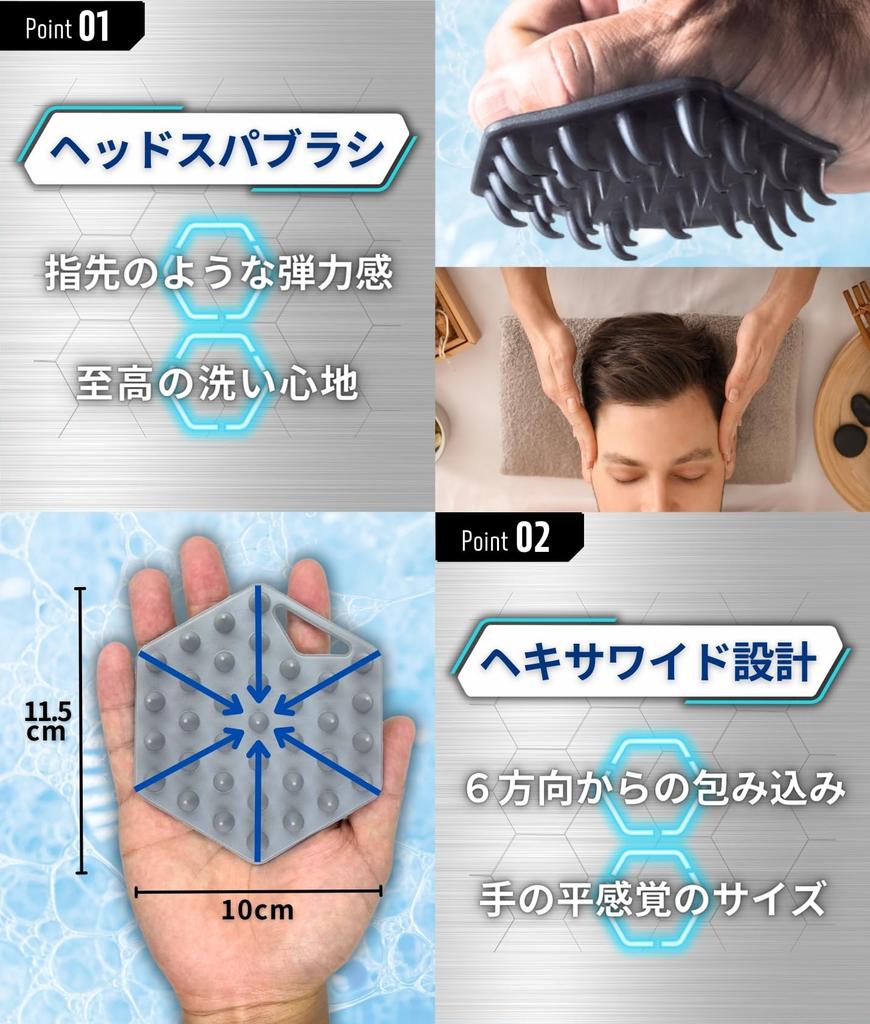 Scalp Scalp Scalp Shampoo Brush for Hair 1 Piece [Men's Reform] Brush, Brush, Men's [specialized Comfort] Head, Washing, Updoor,