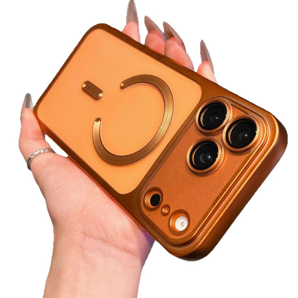 Electroplated Magnetic Apple 17 Pro Max Full Coverage Anti-Fall Frosted TPU Soft Case