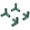 Structură conector stâlp 4 buc Cu nervuri Accesorii