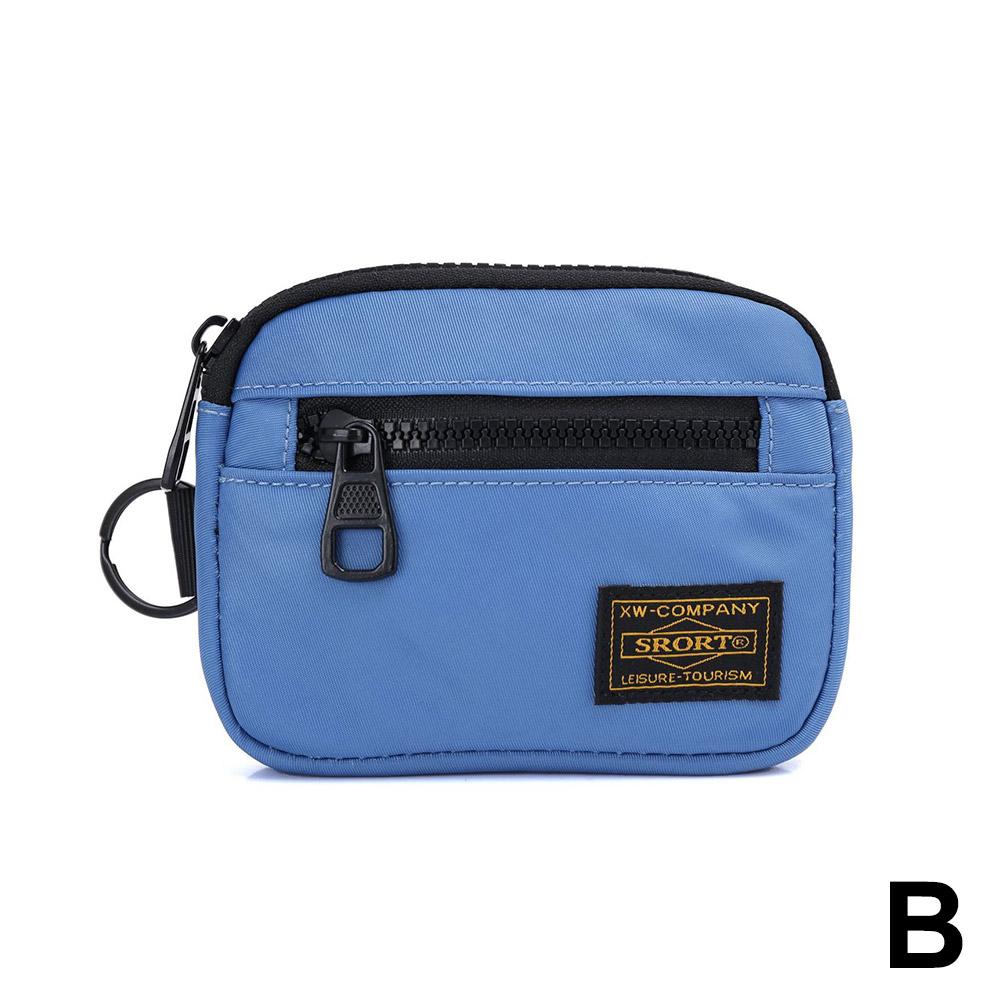 Oxford Cloth Coin Purse Portable Small Card Bag Casual Retro Canvas Zipper Key Holder Trend Youth Fashionable Oxford Cloth Purse