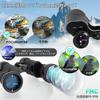 FOCUHUNTER 10x40 Russian FMC BAK4 12mm Eye Waterproof Compact Telescope with Neck and Lens Cover for Birdwatching Binoculars, High-Powered, & Prism,