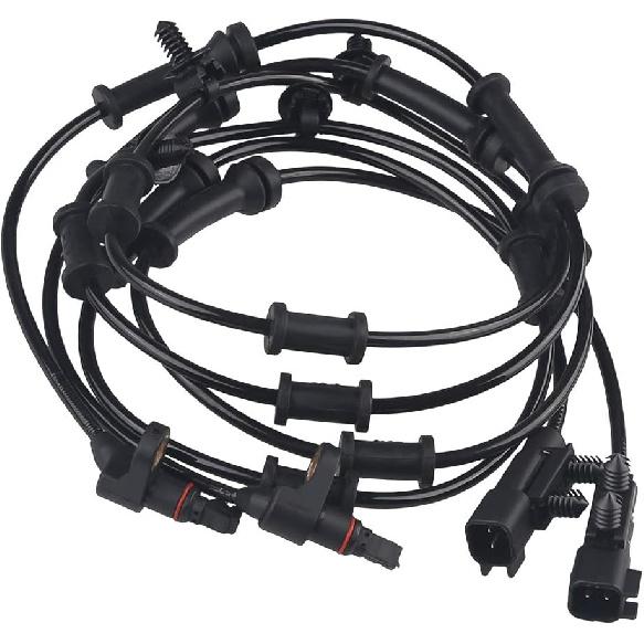 2 Pcs ABS Wheel Speed Sensor Compatible with Jeep Wrangler 3.6L 3.8L 2007 2008 2009 2010 2011 2012 2013 2014 2015 2016 2017, Replacement for