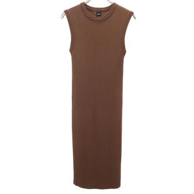 DRWCYS No Sleeve Knit One Piece 1 Brown Women Used